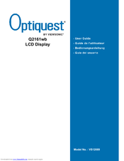 Optiquest Optiquest Q2161WB Manual De L'utilisateur