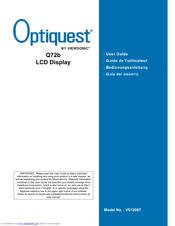 ViewSonic Optiquest Q72 User Manual