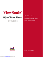 ViewSonic DPX1002 Quick Start Manual