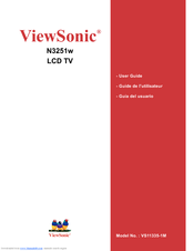 ViewSonic N3251W User Manual