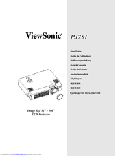 ViewSonic PJ751 User Manual