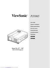 ViewSonic PJ1065 User Manual