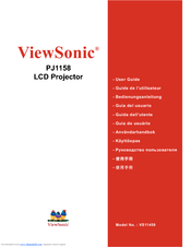 ViewSonic PJ1158 - XGA LCD Projector User Manual
