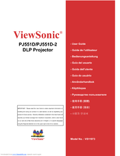 ViewSonic PJ551D-2 User Manual