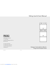 Viking Designer DDOE301 Use & Care Manual