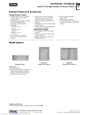 Viking Storage Drawer Specification Sheet