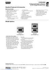 Viking Professional VESO166SSBR Specification Sheet