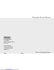 Viking Electric Rangetops/Ranges Use & Care Manual