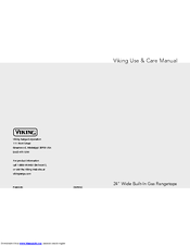 Viking F1605G EN Use And Care Manual