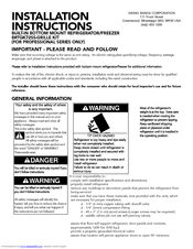 Viking Professional VCBB363 Installation Instructions Manual
