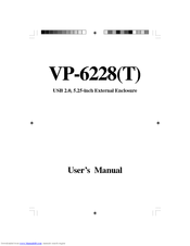 VIPowER 5.25-inch External Enclosure VP-6228T User Manual