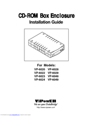 VIPowER CD-ROM Box Enclosure VP-6049 Installation Manual