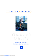 Vision Fitness T8600S Owner's Manual