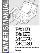 Brother FAX 1270 Owner's Manual