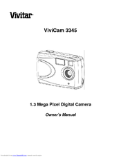 Vivitar ViviCam 3345 Owner's Manual