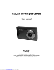 Vivitar VIVICAM T030 User Manual