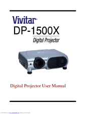 Vivitar DP1500 X User Manual
