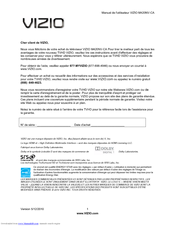 Vizio M420NV-CA Manuel De L'utilisateur