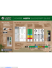 Vizio VO400E Quick Start Manual