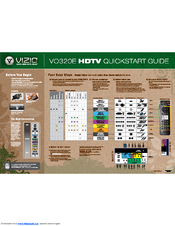 Vizio VO320E Quick Start Manual