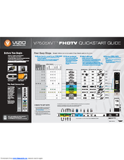 Vizio VP505XVT1A Series Quick Start Manual