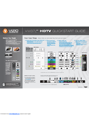 Vizio VW37LHDTV40A - Class HD 720 p HDTV Quick Start Manual