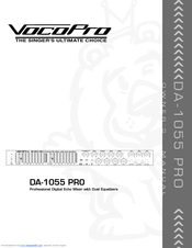 VocoPro DA-1055 PRO Owner's Manual