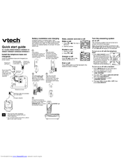 VTech DS6222-4 Quick Start Manual