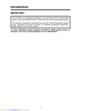 Gigaphone 2420 - VT Cordless Extension Handset Introduction Manual