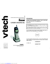 VTech 20-2420 - VT Cordless Extension Handset User Manual