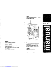 VTech 917ADX Instruction Manual