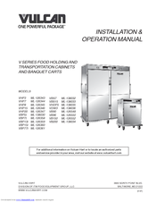 Vulcan-Hart VHDP5 ML-138035 Installation And Operation Manual
