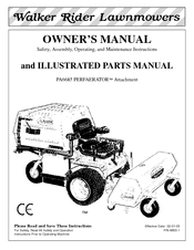 Walker PERFAERATOR PA6685 Owner's Manual
