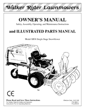 Walker Rider Lawnmowers SB36 Owner's Manual And Illustrated Parts Manual