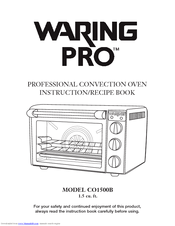 Waring PRO CO1500B Instructions/Recipe Book