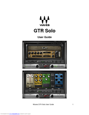 Waves Guitar Tone Processor GTR Solo User Manual