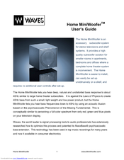 Waves MiniWoofer User Manual