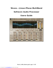 Waves Linear-Phase MultiBand Software Audio Processor User Manual