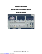 Waves Digital Audio Effects Processor Doubler User Manual