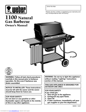 Weber 1100 NG Owner's Manual