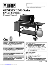 Weber Genesis 2300 LP Owner's Manual