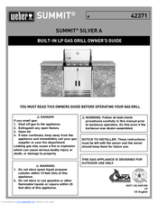 Weber SUMMIT SILVER A Owner's Manual