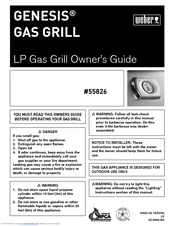 Weber GENESIS 55826 Owner's Manual
