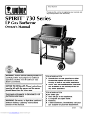 Weber Spirit 730 LP Owner's Manual