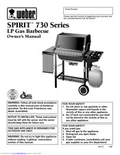 Weber SPIRIT 730 Series Owner's Manual