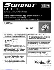 Weber 89563 Owner's Manual