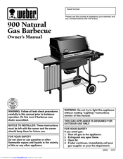 Weber 900 Owner's Manual