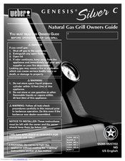 Weber Genesis Silver C 55265 Owner's Manual