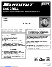 Weber Summit 43270 Installation Manual
