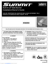Weber Summit 56069 Installation  & Owners Manual